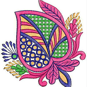 Russian Designer Applique Embroidery Design