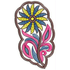 Lovely Sunflower Applique Design