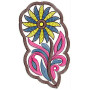 Lovely Sunflower Applique Design