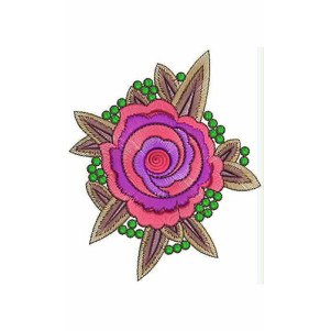 Asian Girl Clothing Applique Design