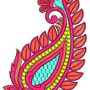 Bold Embroidery Bride Boho Paisley Design