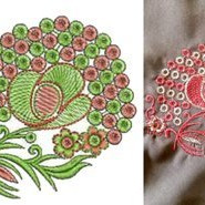 Kalamkari Embroidery Applique Design
