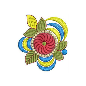 Table Corner Embroidery Applique Design