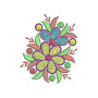 Guatemalan Embroidert Clothing Applique Design