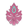 Designer Flora Applique Embroidery Design