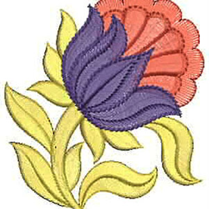 3.42 x 2.99 Inch Applique Embroidery Design