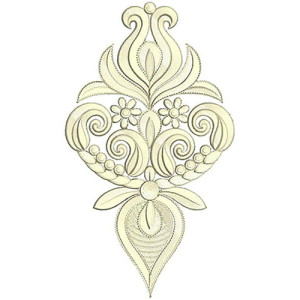 9.40 x 5.43 Inch Applique Embroidery Design