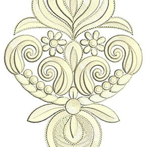 9.40 x 5.43 Inch Applique Embroidery Design