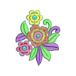 Shoulder Applique Embroidery Design