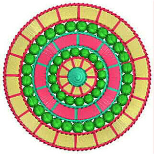 3.62 x 3.62 Inch Applique Embroidery Design