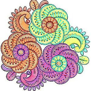Hijab Applique Embroidery Design