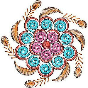Tablerunner Applique Embroidery Design