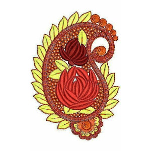 Tunic Applique Paisley Embroidery Design