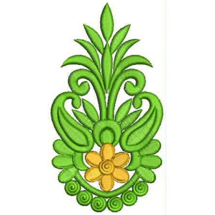 5.15 x 2.79 Inch Applique Embroidery Design
