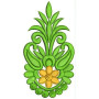 5.15 x 2.79 Inch Applique Embroidery Design