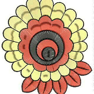 4.01 x 3.62 Inch Applique Embroidery Design