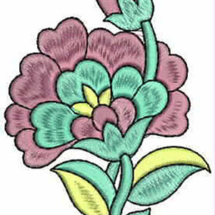 4.21 x 3.11 Inch Applique Embroidery Design
