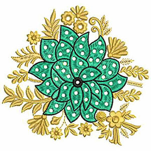 4.74 x 4.96 Inch Applique Embroidery Design