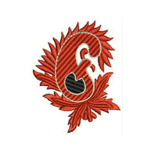 3.34 x 2.59 Inch Applique Embroidery Design