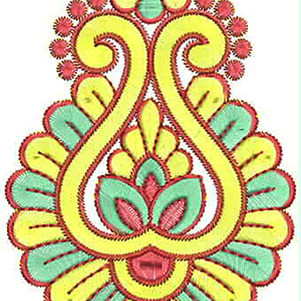6.10 x 3.85 Inch Applique Embroidery Design