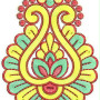 6.10 x 3.85 Inch Applique Embroidery Design