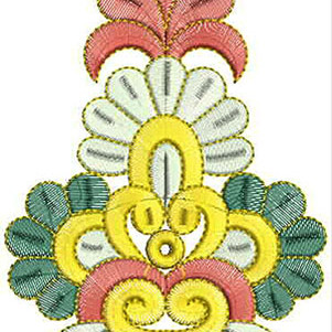 6.14 x 4.25 Inch Applique Embroidery Design
