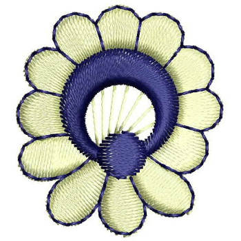 1.25 x 1.14 Inch Applique Embroidery Design