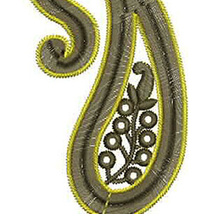 5.82 x 2.63 Inch Applique Embroidery Design