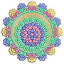 Doodle Mandala Art Embroidery Design