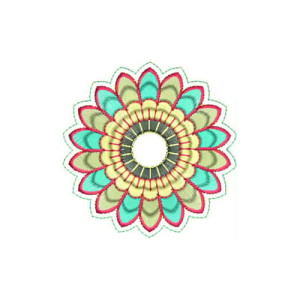 3.62 x 3.58 Inch Applique Embroidery Design