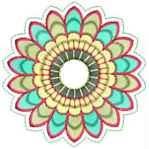 3.62 x 3.58 Inch Applique Embroidery Design