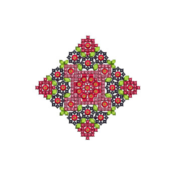 Cross Stitch Table Cloth Embroidery 7283