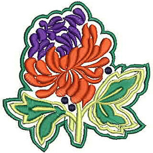 3.70 x 3.62 Inch Applique Embroidery Design
