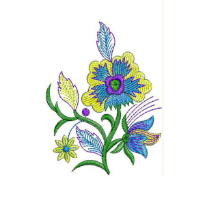 Boutique Flower Applique Embroidery Design
