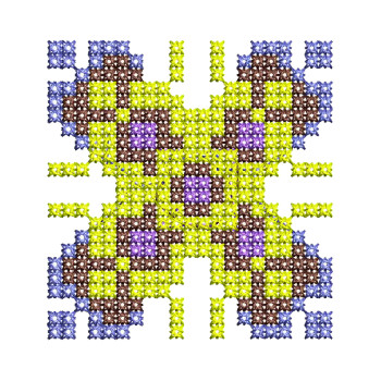 Cross Stitch Applique Embroidery Design