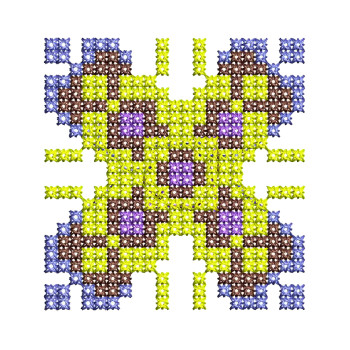 Cross Stitch Applique Embroidery Design