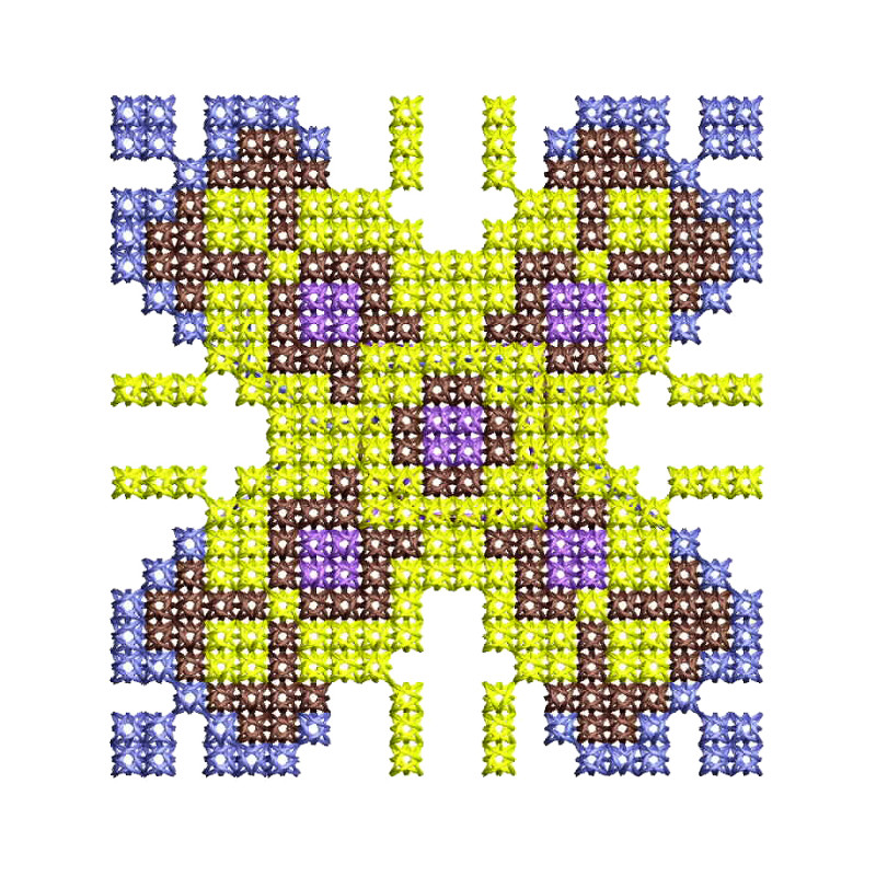 Cross Stitch Applique Embroidery Design