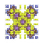 Cross Stitch Applique Embroidery Design
