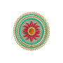 Round Flower Applique Embroidery Design