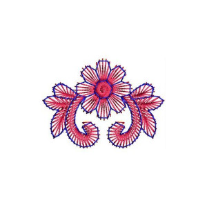 5.55 x 3.30 Inch Applique Embroidery Design