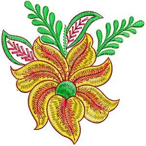 5.47 x 5.78 Inch Applique Embroidery Design