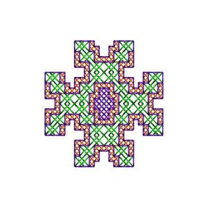 Embroidery Cross Stitch Patch Design