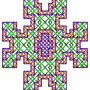 Embroidery Cross Stitch Patch Design