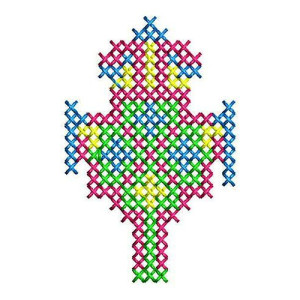 Overlays Cross Stitch Embroidery Patch