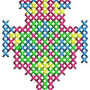 Overlays Cross Stitch Embroidery Patch