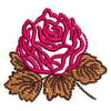 Small Red Rose Embroidery Design