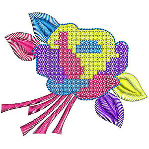 Cross Stitch Embroidery For Golf Bags