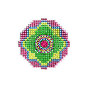 Cross Stitch Patch Embroidery For Bathroom Towels