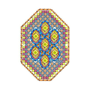 Cross Stitch Patch Machine Embroidery