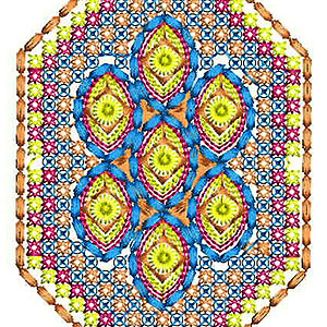 Cross Stitch Patch Machine Embroidery